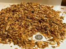 Freeze Dried "Bits & Baby Red Shrimp" Tropical Fish Food Turtles   Lizards
