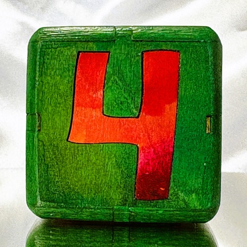 Scarlet Segments - Glass Garden Glory - Backgammon Double Cube 36 mm - Bild 3 von 9