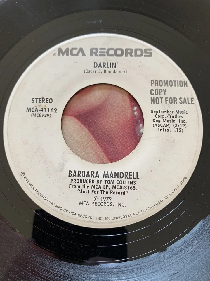 45 RPM vinyl,Barbara Mandrell,Years/Darlin’ - Image 2 of 4