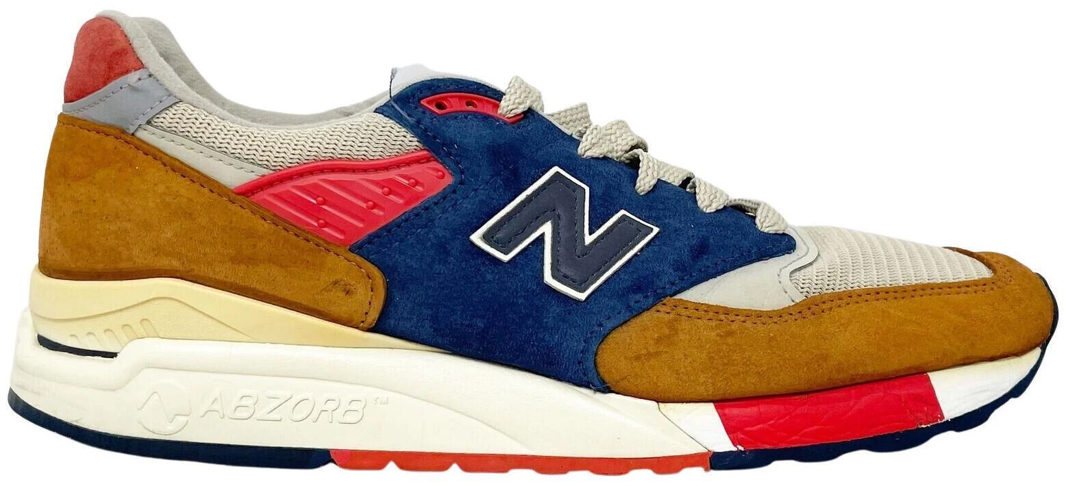 New Balance J. Crew x 998 Made in USA Grey Blue Orange for Sale