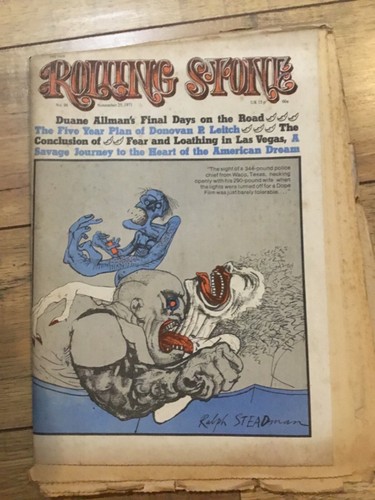 Rolling Stone #95&96 - Nov 11&25, 1971 ~ Fear & Loathing in Las Vegas 1st pub'd - 第 5/10 張圖片