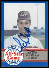 1988 Las Vegas Stars JOEY CORA Signed Card auto autograph PADRES MARINERS