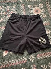  Brand New ERIC EMANUEL EE Core Mesh Shorts Jet Black - Off White Size Large 