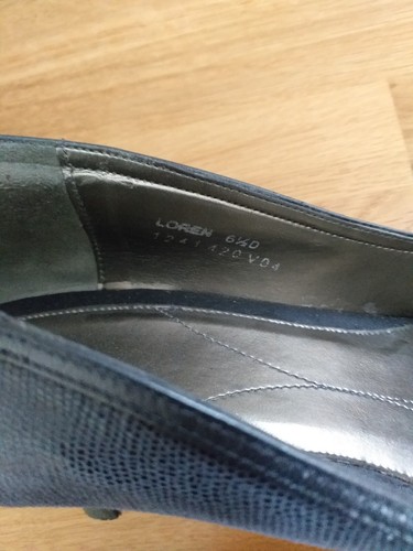 Womens Van Dal Grey Coloured Loren Court Shoes Size 6.5D Kitten Heel - Picture 3 of 6