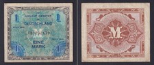 Germany Banknote 1 Mark Allied Military Authority 1944 P.-192a BB/VF