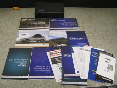2019 19 SUBARU OUTBACK NAVIGATION OWNER'S MANUAL SET BOOK FREE SHIPPING