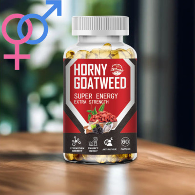 Horney Goat Weed 60 Capsules w/ Maca,Ginseng,Epimedium - Libido & Sexzual Health