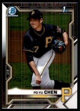 2021 Bowman Chrome Prospects Po-Yu Chen #BCP-223