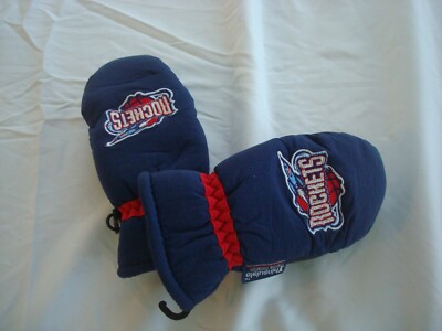Kids Size 4-7 HOUSTON ROCKETS   Thinsulate Fleece Mittens Black Gloves G-cap