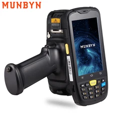 MUNBYN Android Barcode Scanner Wireless Zebra 1D/2D Handheld PDA Scanner 4G WiFi