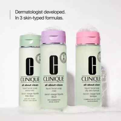 Clinique All About Clean Facial Soap ~ Choose Formula ~Mild, Extra-Mild, Foaming