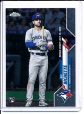 2020 Topps Chrome Update Bo Bichette Base Rookie RC Debut Card #U-51- Blue Jays