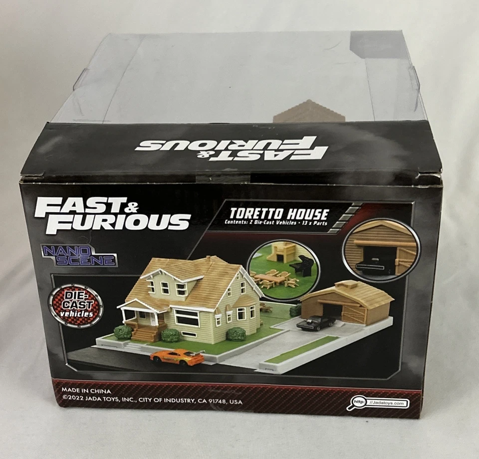 Jada Toy Fast & Furious Nano Scene Toretto House Toyota Supra Dodge Charger New - Image 4 of 4