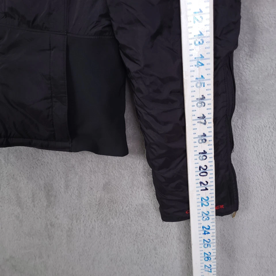 Chaqueta de esquí Obermeyer Dragon vintage para mujer 8 negra roja bordada cremallera completa Y2K Foto 4 de 4