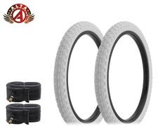 1PAIR ALTA Bicycle Bike Tires  Tubes 20" x 2.125" WHITE BMX COMP 3 HF-143G