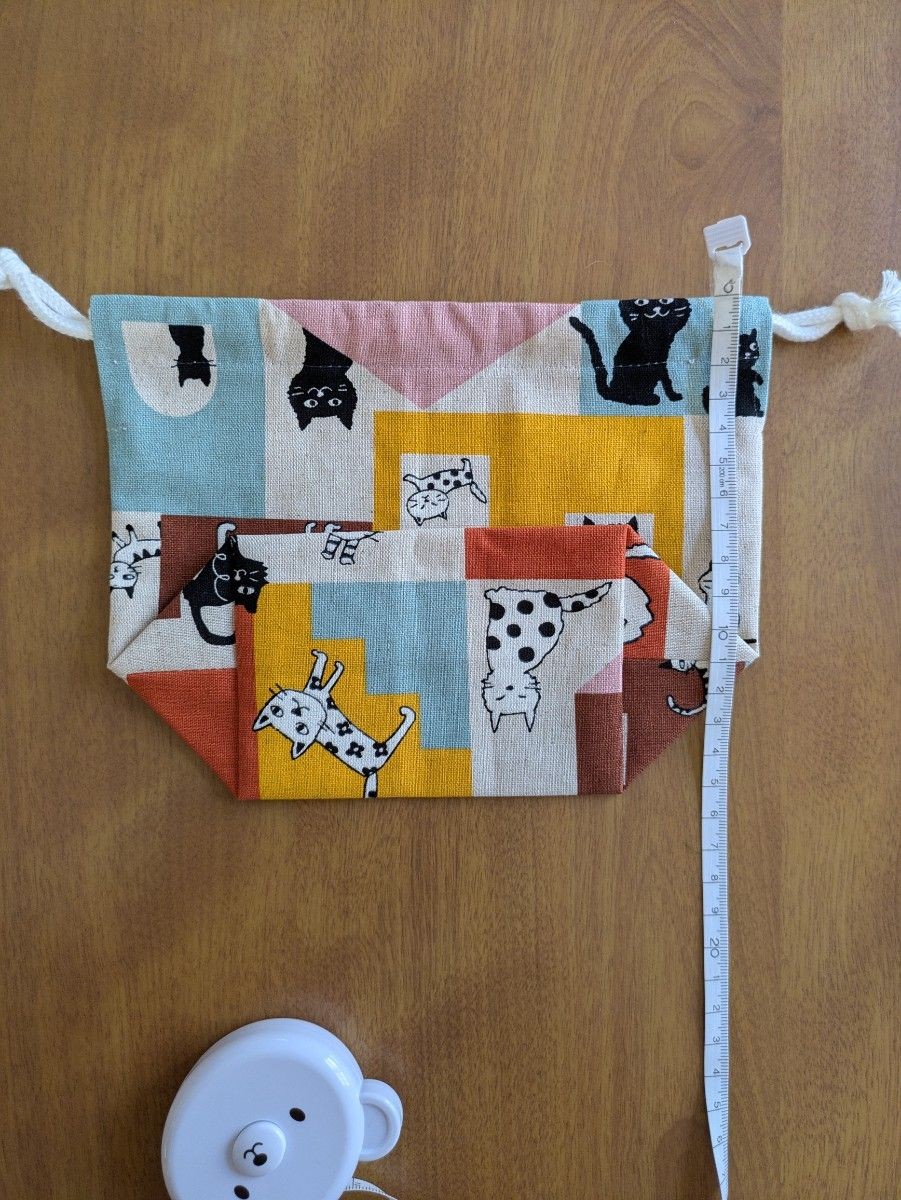 3-piece drawstring bag set, cat pattern, - image 8