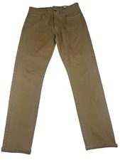 Flint and Tinder Pants Mens 32x32 Khaki Slim Fit Stretch Twill 5 Pocket Chino