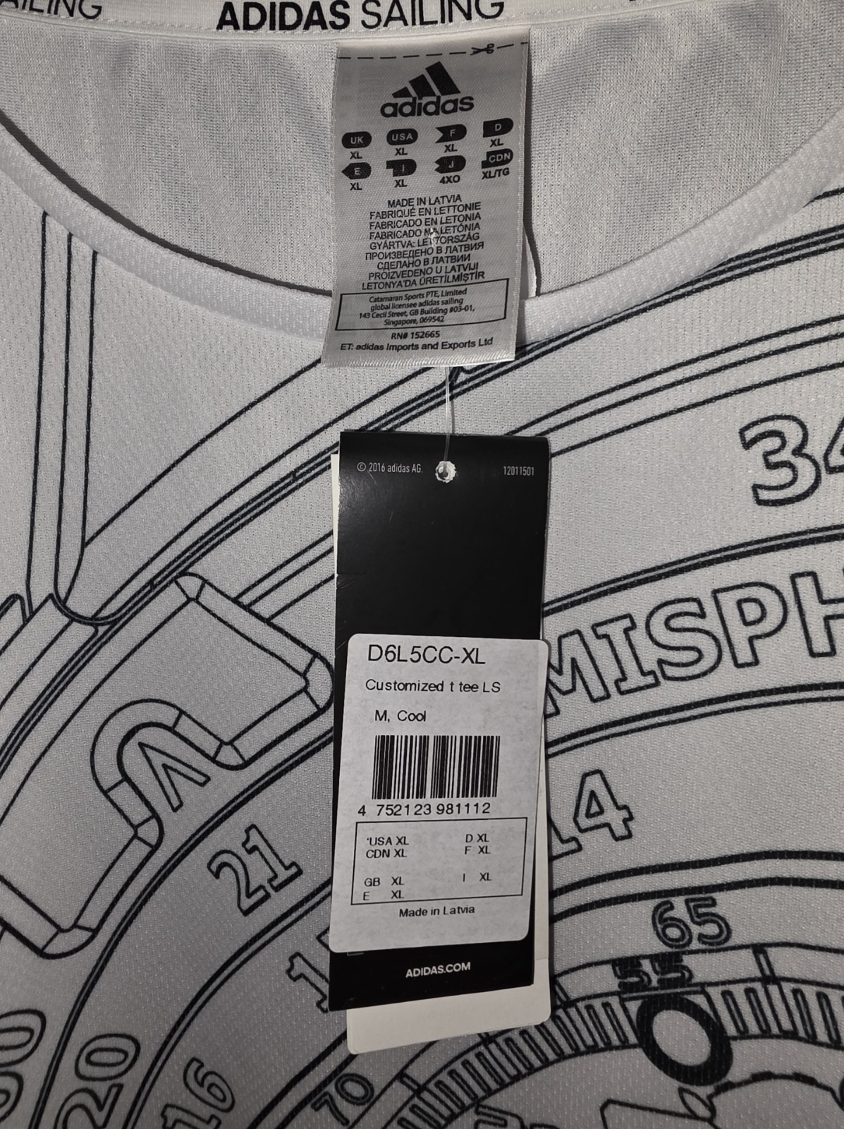 Adidas X Richard Mille ⛵ Sailing Crewneck Long Sleeve T. Size XL. EXTREMELY RARE image 4