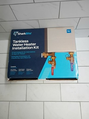SharkBite 25374 Tankless Water Heater Valves Installation Kit 3/4'' 25374 New OB