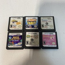 Nicktoons Unite Math Blaster Petz Rescue 6 Game Lot Nintendo DS NDS Cartridges