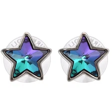 Kirks Folly Stardust Dream Pierced Earrings silver ox