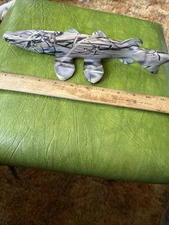 Vintage Unusual Camouflage Water Fowler Ice Spearing Fish Decoy Goose Musky Pike