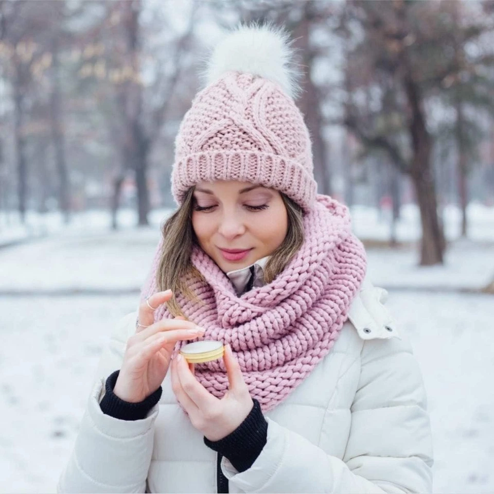 12 Pieces Christmas Faux Fur Pom Pom Balls Fur Fluffy Pompom Ball with White - Image 4 of 4