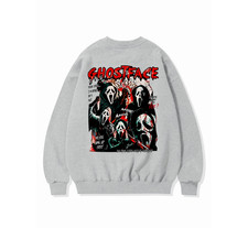 Ghostface Hoodie Scary Movie Halloween Sweatshirt Horror Graphic Shirt