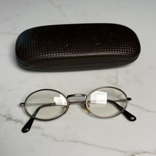 Giorgio Armani Oval Silver Metal Eyeglasses F...