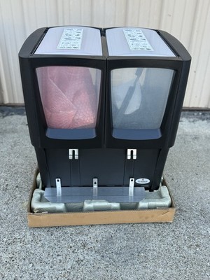 Crathco C-2D-16 Refrigerated Drink Dispenser w/ (2) 5 gal Bowls, Pre Mix, Juice