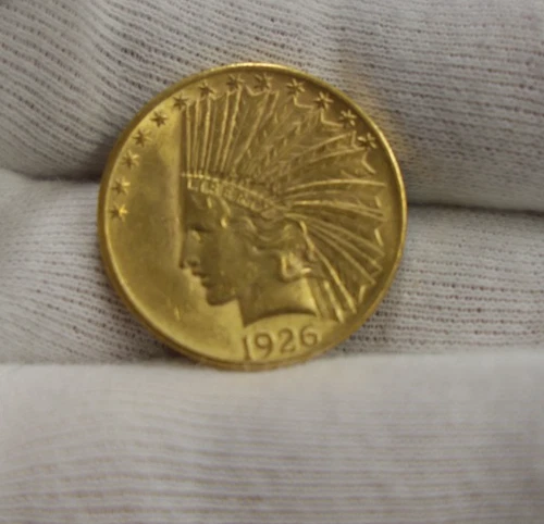 1926 US $10 Indian Gold Piece Nice AU