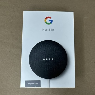 Google Nest Mini H2C 2nd Generation Speaker Black GA00781-US - Used Once