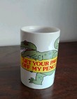 J.S.N.Y. Pencil Holder T-Rex illustration & phrase GET YOUR PAWS OFF MY PENCILS