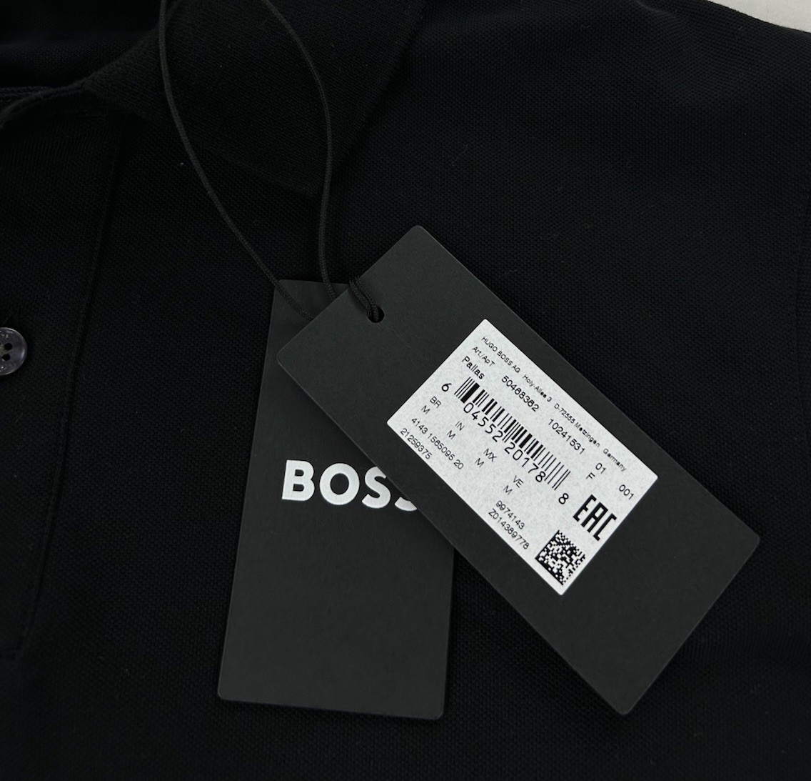 NEW Hugo Boss Pallas Short Sleeve Polo Shirt Black Mens US Size M thumbnail 5