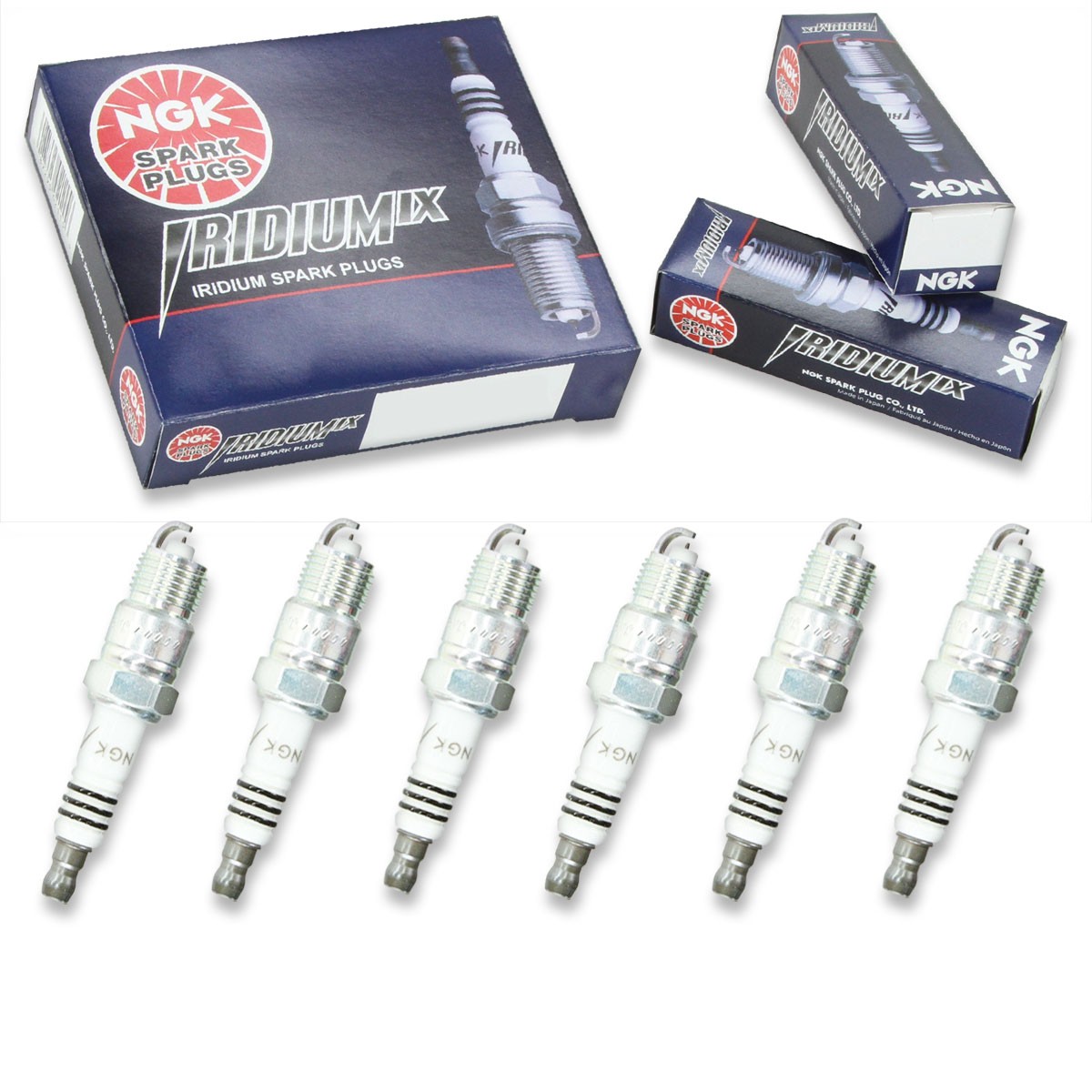 6 pcs NGK Iridium IX Spark Plugs for 1976-1980 Chevrolet K20 4.1L L6 - sv