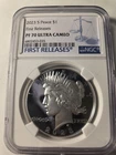 2023-S PEACE PROOF SILVER DOLLAR NGC PF-70 FIRST RELEASES-SHIPS FAST