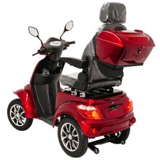  SENIOREN-MOBIL ELEKTRO-ROLLER 4-RAD 15KM/H 1KW 60V 20AH LITHIUM AKKU COC ROT – Bild 4