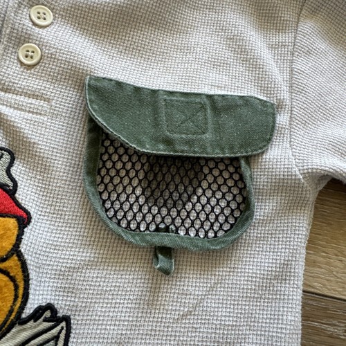 Vintage Winnie the Pooh Outfit Toddler 3T 2 Piece Set Camo Hiking Disney 90s - Picture 6 of 14