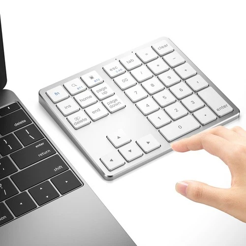Compact 35-Key Bluetooth Number Pad for Laptop PC - Wireless 2.4G Connection