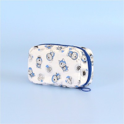 Doraemon Long Story Quilted Mini Pouch Japan Origina tissue case
