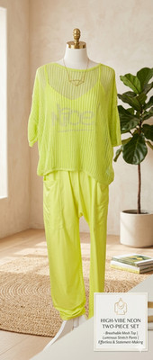 NEU-NEON Damen 2-Teiler Set  XL- Jumpsuit-Sommer-Trend Outfit