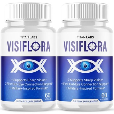 (2 Pack) Visiflora Support Healthy Eye Vision & Function Visi Flora 120 Capsules