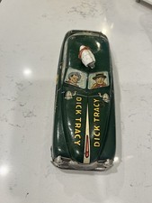 Rare Vintage Marx Tin Friction Dick Tracy Police Squad Car 1949 