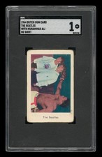 1964 Dutch Gum Card Set-Break The Beatles with Muhammad Ali No Shirt SGC 1 POOR