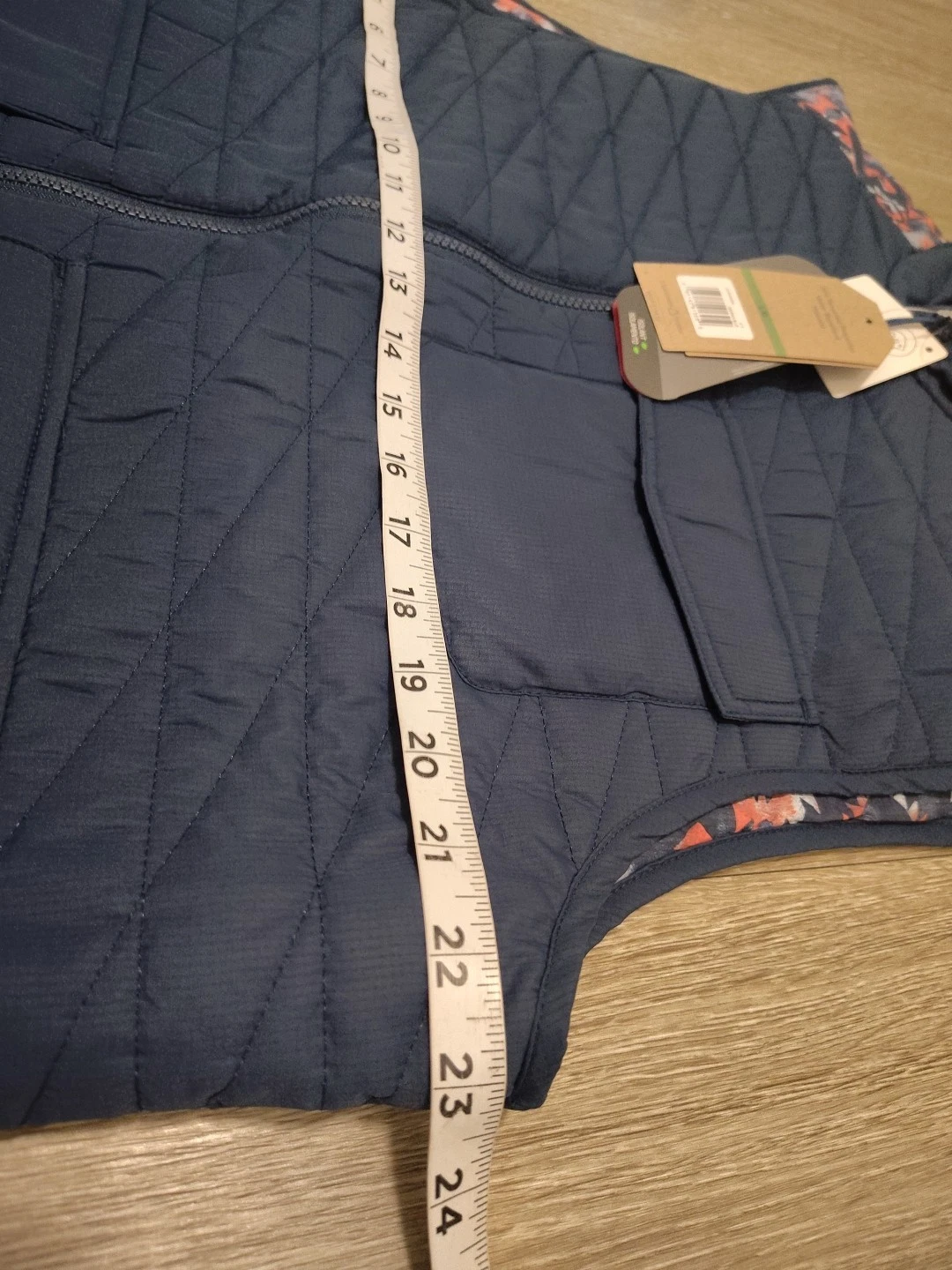 &Lore By Tahoe River Men's Large Quilted Vest  Full Zip Blue Sleeveless Jacket  image 12