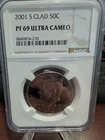 2001-S Kennedy Half Dollar 50c NGC PF 69 Ultra Cameo Clad Proof US Mint Coin