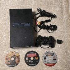Sony PlayStation 2 Black Console Gaming SYSTEM SCPH-30001 TESTED  WORKING