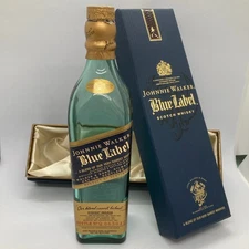 Johnnie Walker Blue Label 200ml Empty Bottle w/ Box Collectible Display