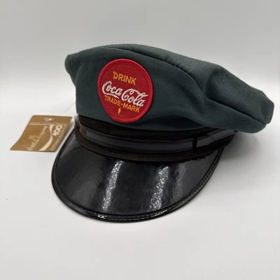 CocaCola Centennial Limited Edition Delivery Hat Green Black 1886-1986 Sz S NWT - Image 1 of 4