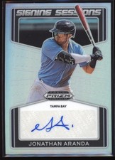 2022 Jonathan Aranda Prizm Signing Sessions Silver Prizm Auto RC #SS-JA H2657